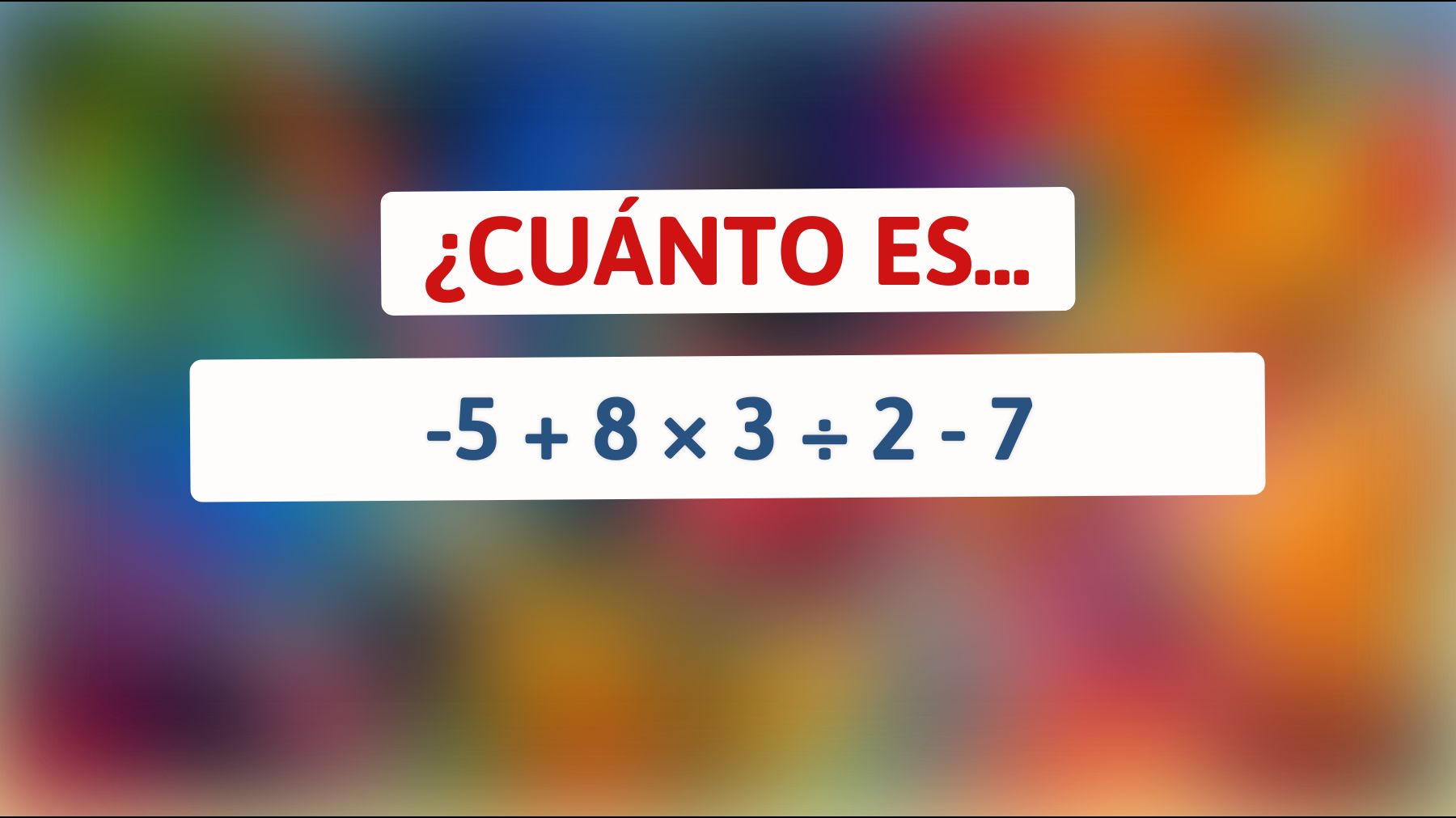 ¡Descubre si eres un verdadero genio resolviendo este acertijo matemático que desafía a los más brillantes!"