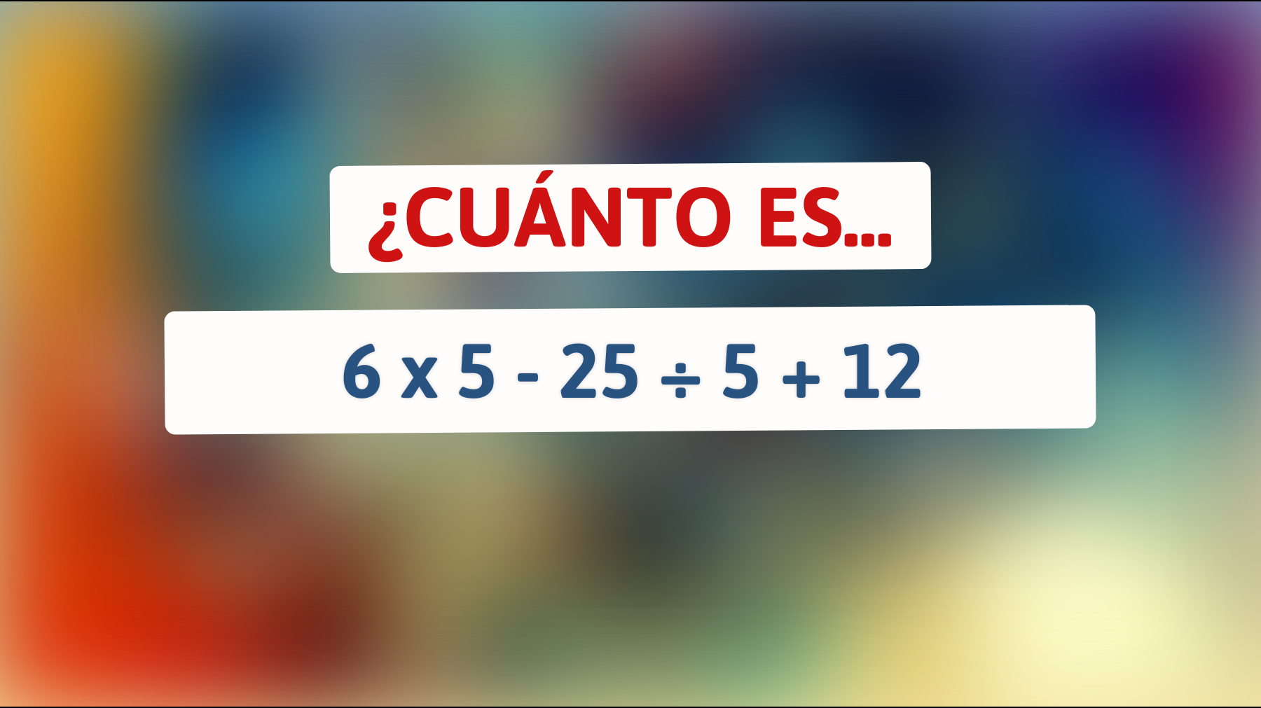 ¡Solo el 1% de las personas puede resolver este desafío matemático! ¿Eres uno de ellos? Descubre si tienes lo necesario para calcularlo."