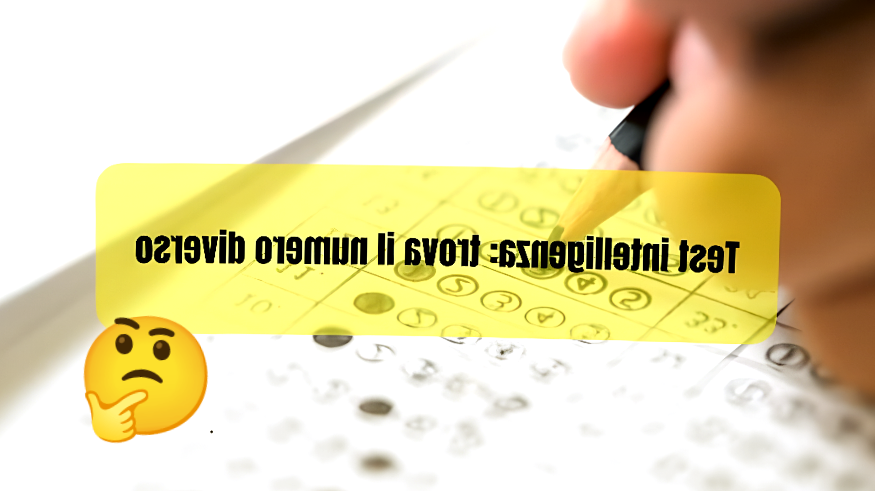 Sfida all'intelligenza: trova l'intruso"